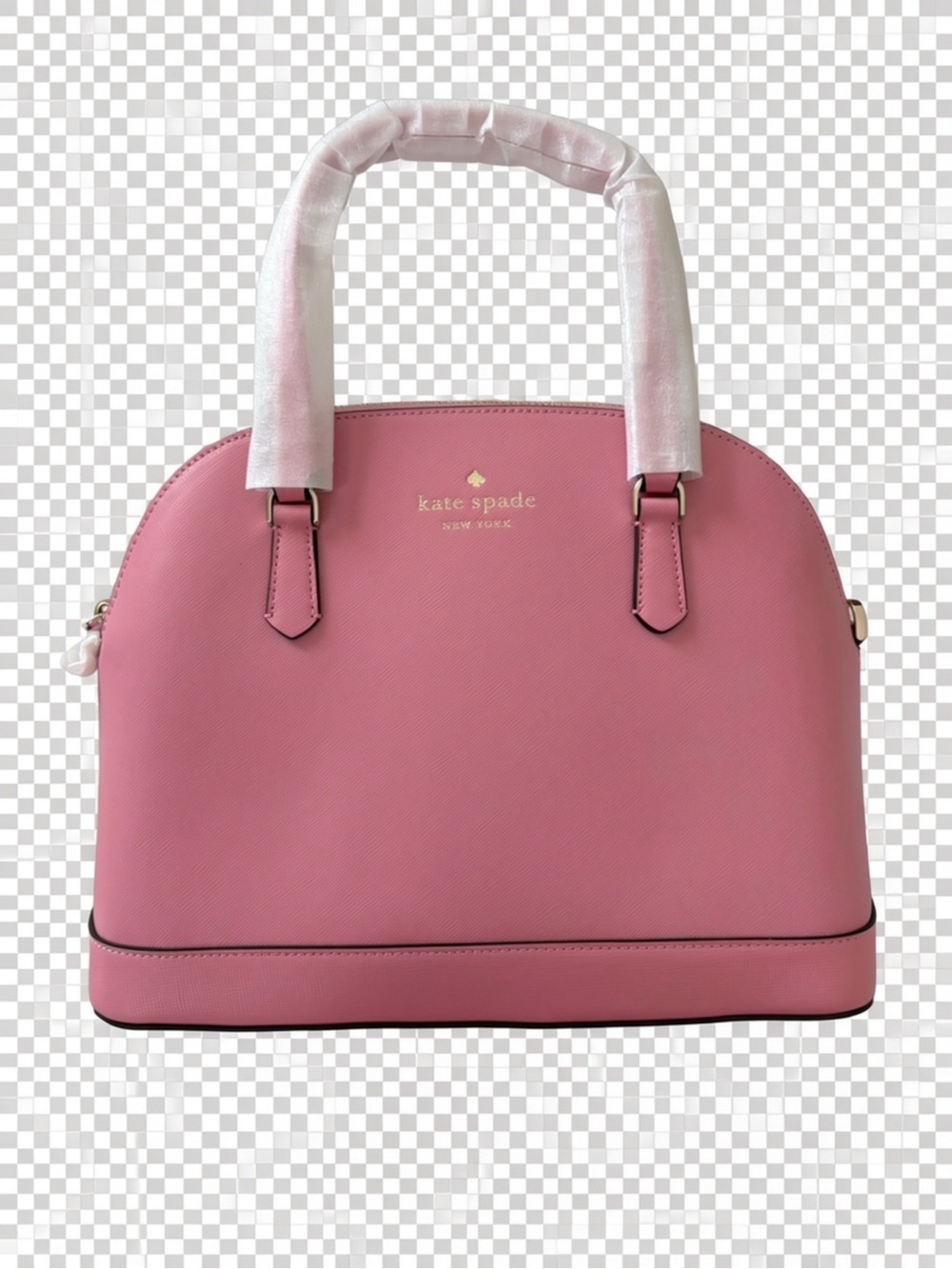 kate spade Pink Dome-Shape Satchel with Gold Logo